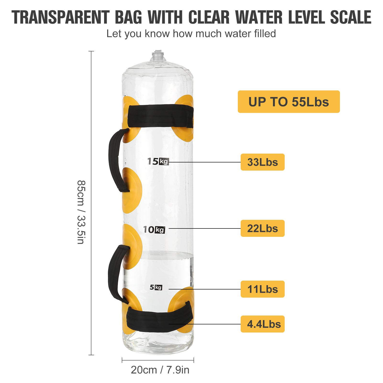 Water Weight Bag with Air Pump Liquid Paint for Home Gym Fitness Training