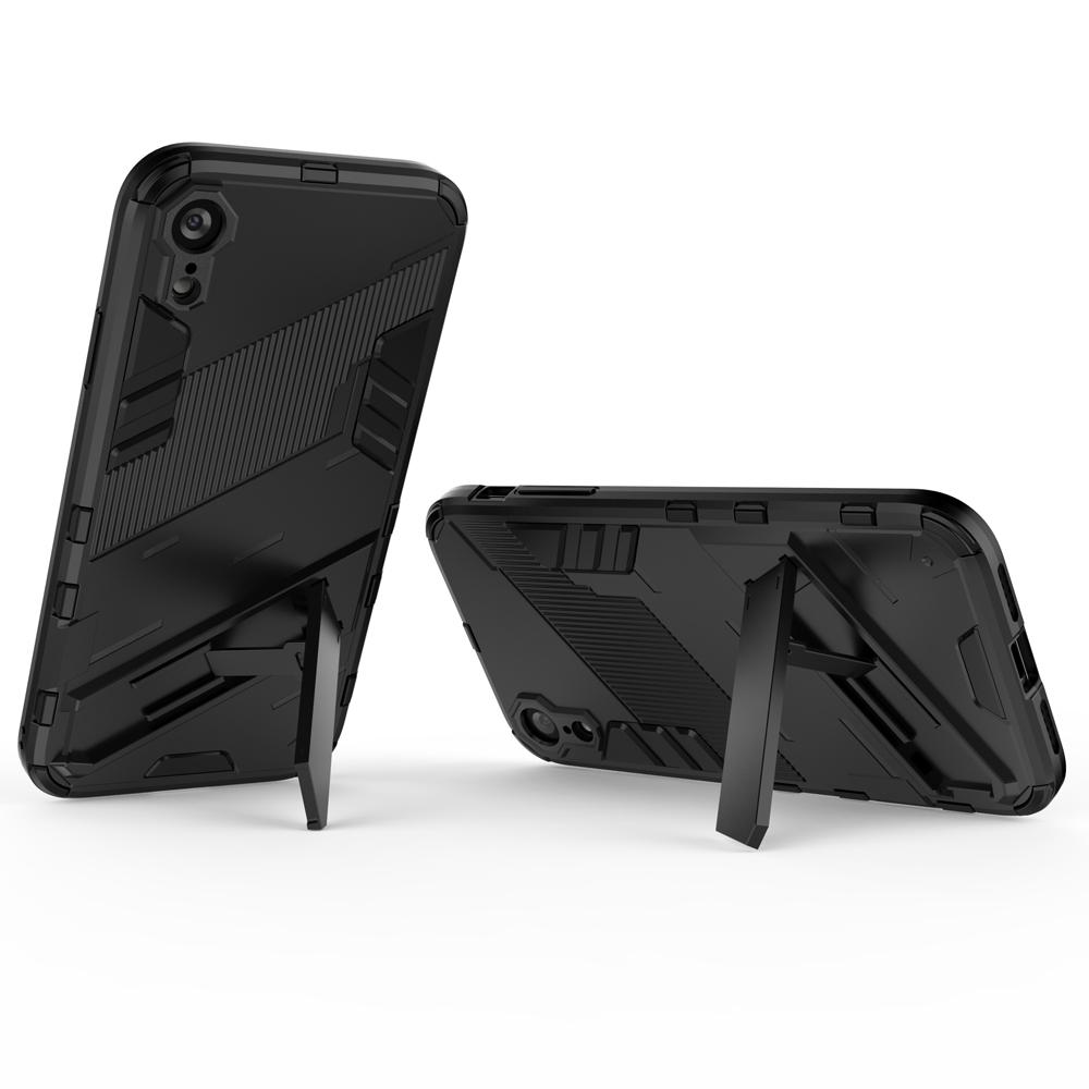 Ốp lưng cho iPhone XR, Ốp chống sốc Iron Man PUNK cao cấp kèm giá đỡ cho iPhone XR
