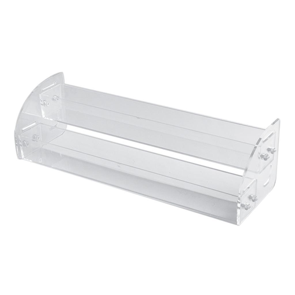 Acrylic Makeup Lipstick Display Stand Nail Polish Storage Rack 2 Layers