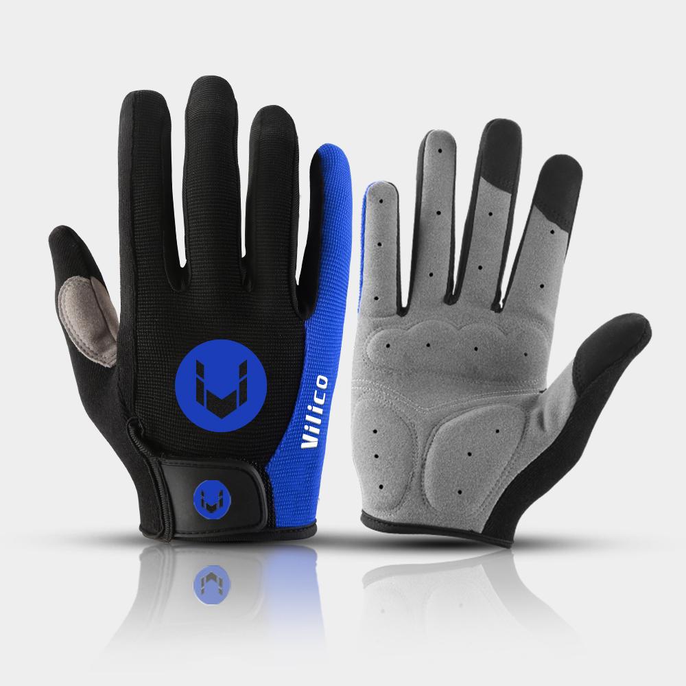 1Pair Half Finger Găng tay đua xe đạp chống trượt Găng tay xe máy chống sốc MTB Găng tay xe đạp Găng tay thể thao Găng tay Color: BU1 Size: M