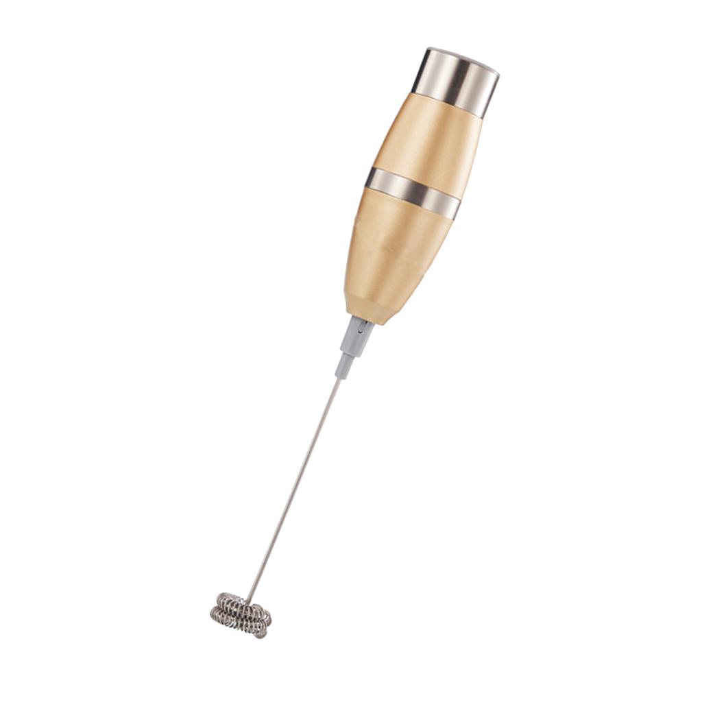 Handheld Milk Frother Electric Drink Foamer Whisk Coffee Mixer Stainless