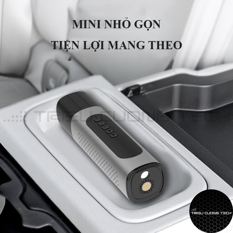 Máy Bơm Lốp Ô Tô Đa Năng Điện Tự Cầm Tay - Bơm Lốp Xe Ô Tô - Xe Máy - Xe Đạp - Cầu Bóng - Chế Độ Bơm Set Sẵn Và Tự Ngắt Khi Đầy
