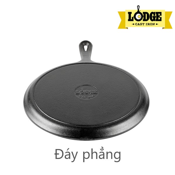 [Chính hãng LOGDE - MỸ] Chảo gang nướng chính hãng Lodge lòng bằng 26.67cm - L9OG3. Chảo dùng nướng, áp chảo, đổ bán xèo.