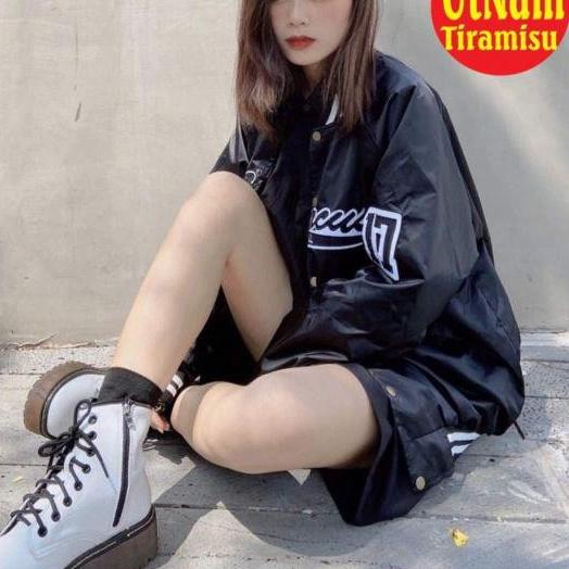 Áo khoác Bomber thu đông ker viền thời trang Hàn Quốc. Áo gió mềm nhẹ phối cúc bấm cá tính. METSHOP
