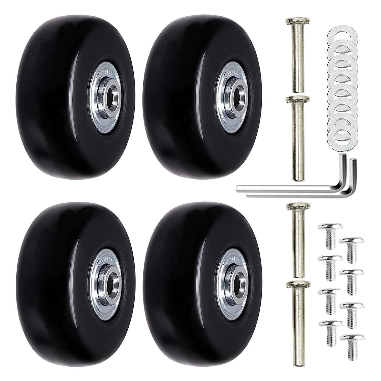4 Pieces Travel Luggage Wheels Suitcase Casters for Suitcase Trolley Luggage