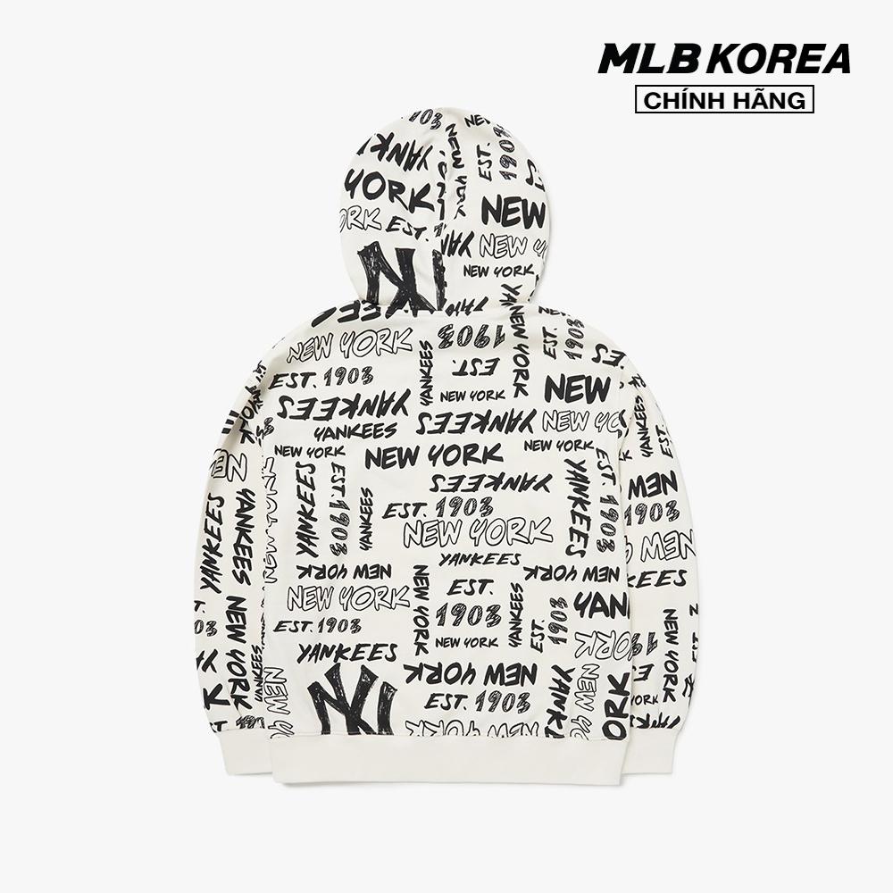 MLB - Áo hoodie tay dài phối mũ Grafitti Allover Overfit 3AHDZ0124-50IVS