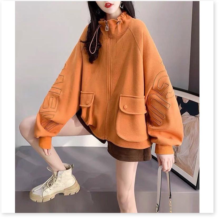 ÁO KHOÁC NỈ HODDIES NỮ FORM RỘNG CỰC XINH , HOT HÈ 2021 CHO CÁC BẠN KHANH AN FASHION