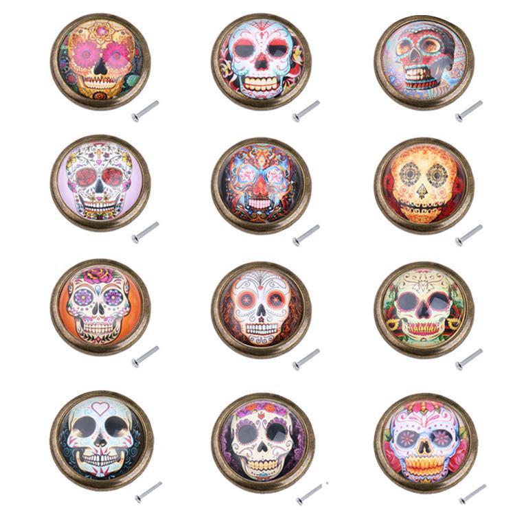 2 Pieces Vintage Round Door Cupboard Drawer Dresser Cabinet Pull Handle Knob