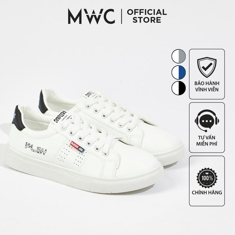 Giày Thể Thao Nam MWC 5449 - Giày Thể Thao Nam Màu Trắng, Sneaker Nam Cổ Thấp Năng Động Cá Tính