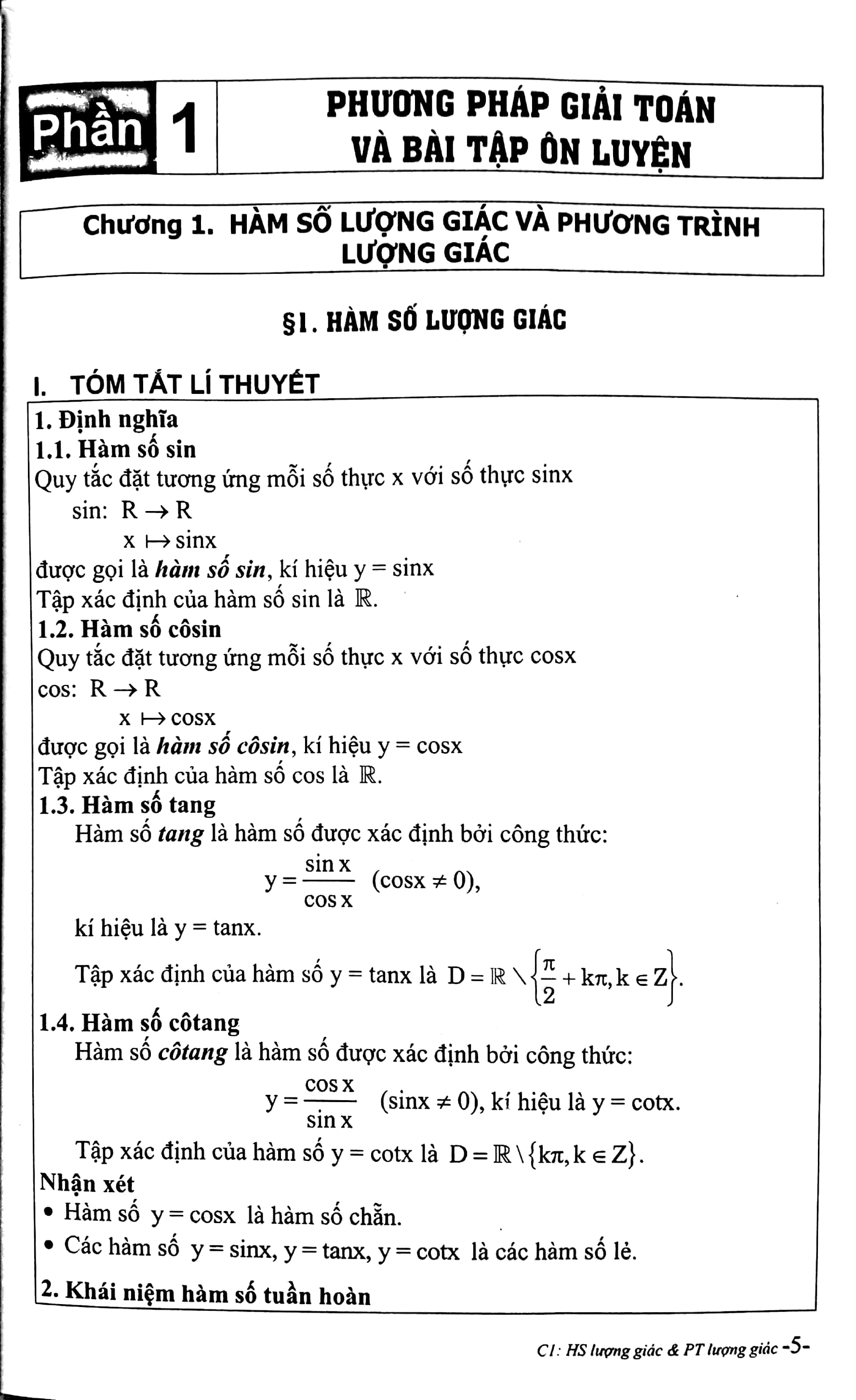 Phương Pháp Giải Nhanh Toán Trắc Nghiệm Đại Số - Giải Tích 11