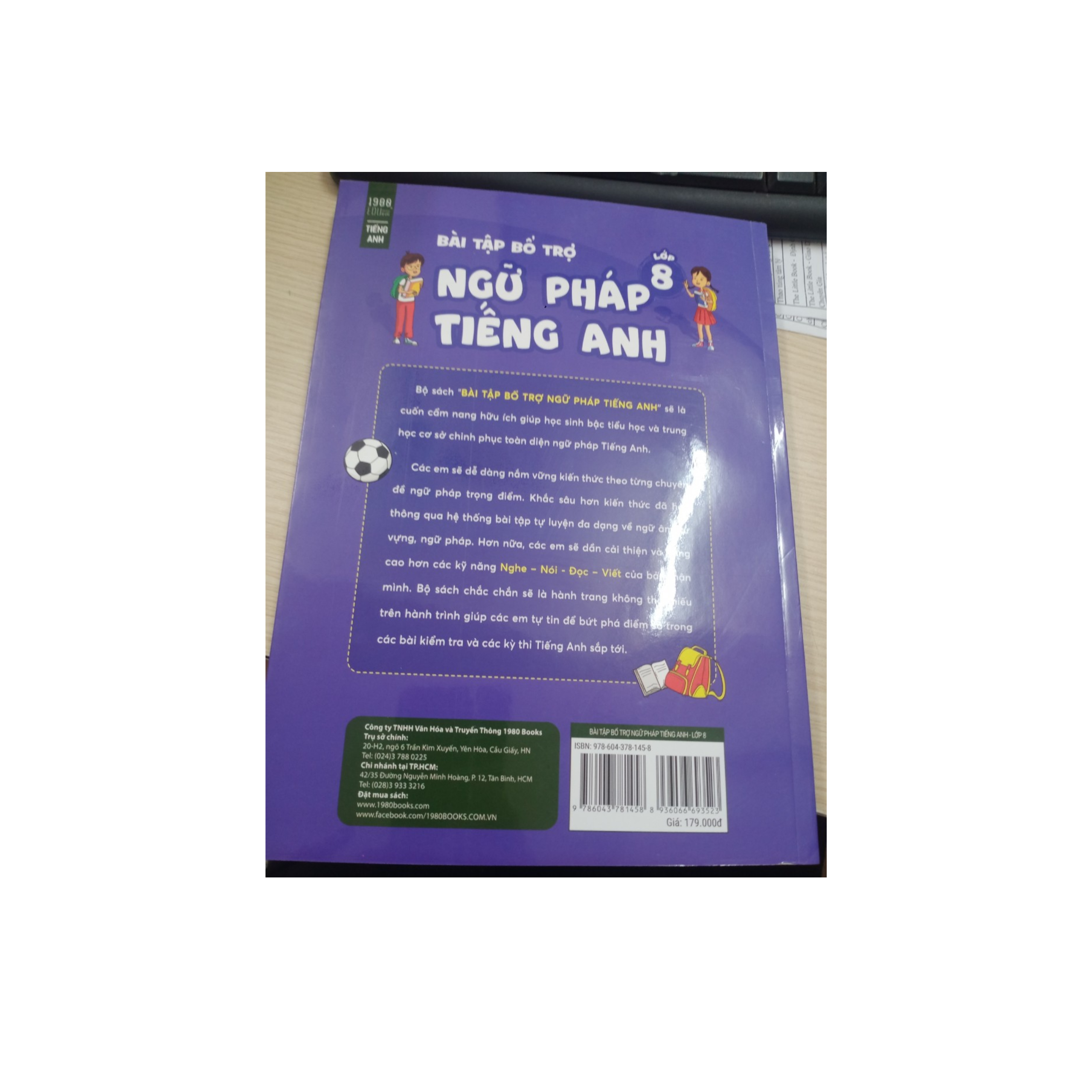 Bài Tập Bổ Trợ Ngữ Pháp Tiếng Anh Lớp 8 - 1980 Books