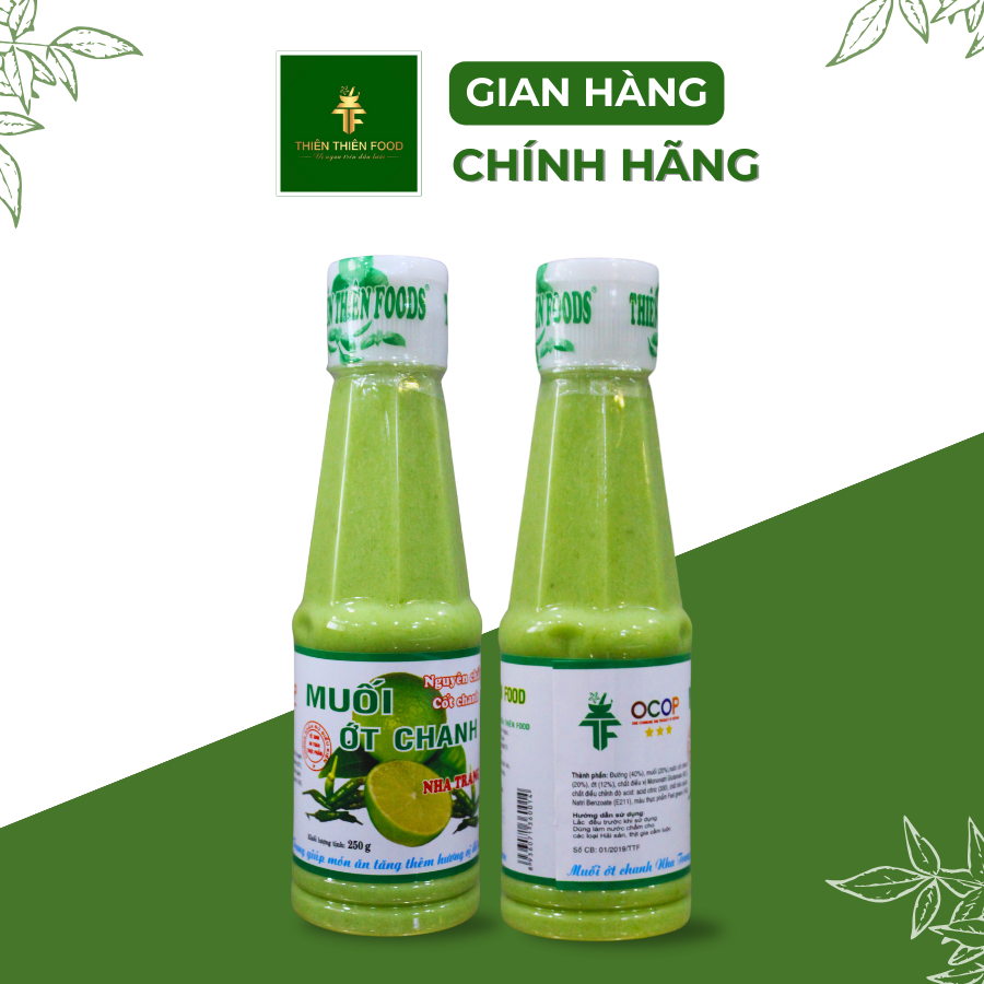 Combo 6 Chai Muối Ớt Chanh Thiên Thiên Food 250gr Dùng để Chấm Hải Sản và Thịt Gia Cầm Luộc, giúp món ăn ngon hơn và đậm vị hơn (Tăng kèm một gói sốt ướp Thịt Nướng)