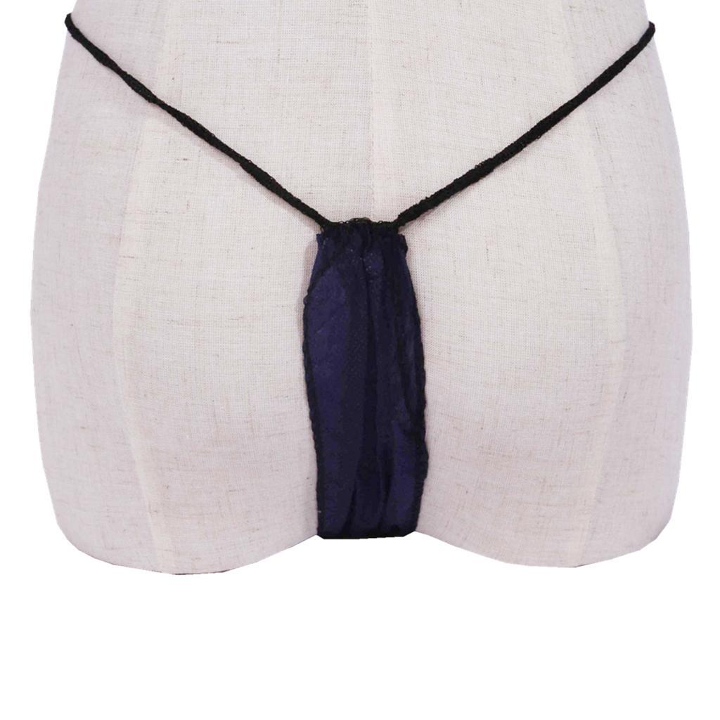 100X women's disposable non-woven underwear panties for beauty spa sauna blue,