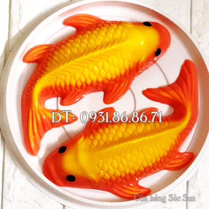 Khuôn 3 con cá chép loại 25 cm - Mã số 1745