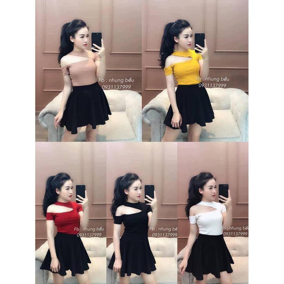Áo Phông Khoét LỆCH VAI Gợi Cảm HÓT HIT