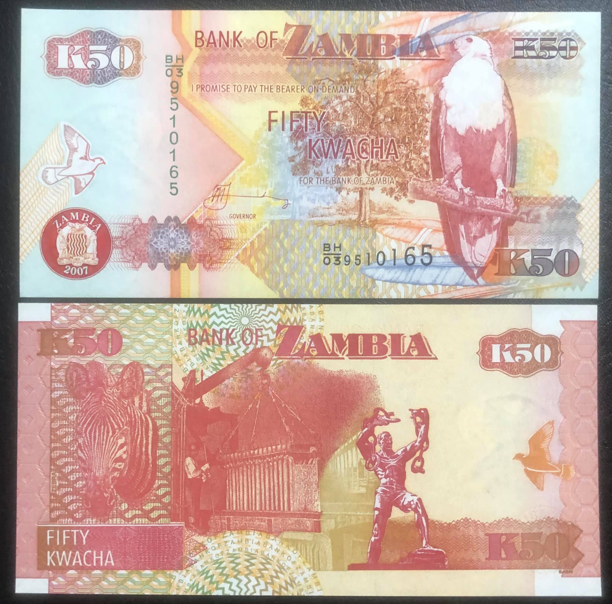 Tờ con Ngựa của Zambia 50 kwacha, tuổi Ngọ sưu tầm