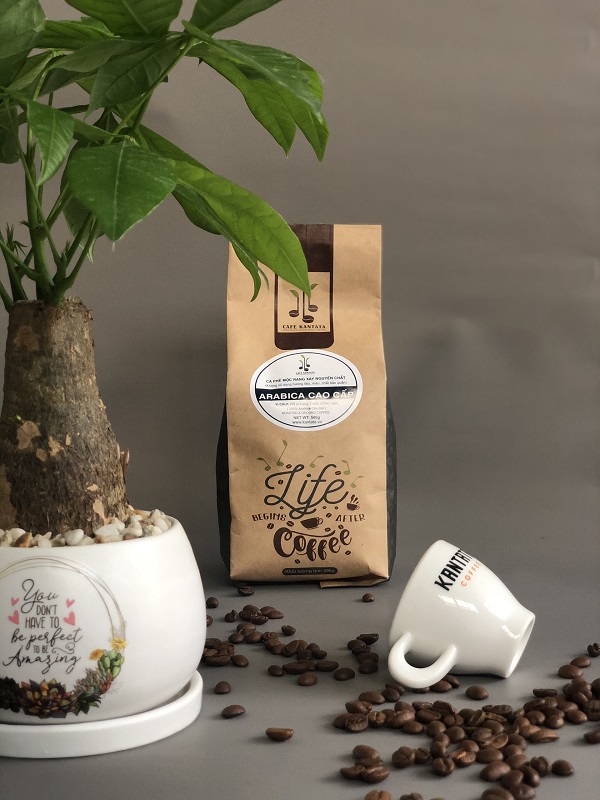 Cafe Arabica Cầu Đất Cao Cấp Kantata gói 1 kg