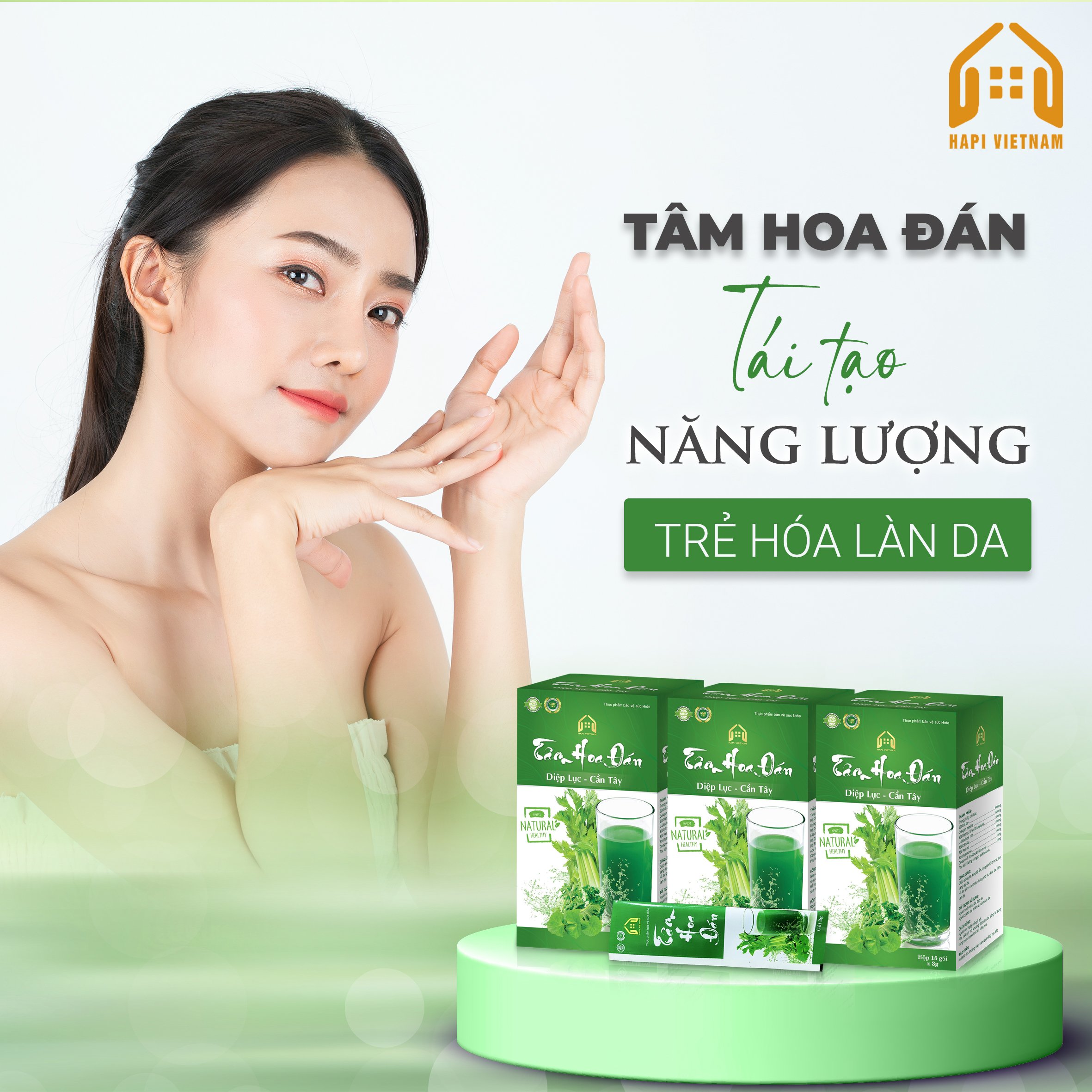 Tâm Hoa Đán - HapiVietnam - Nước uống đẹp da, đẹp dáng