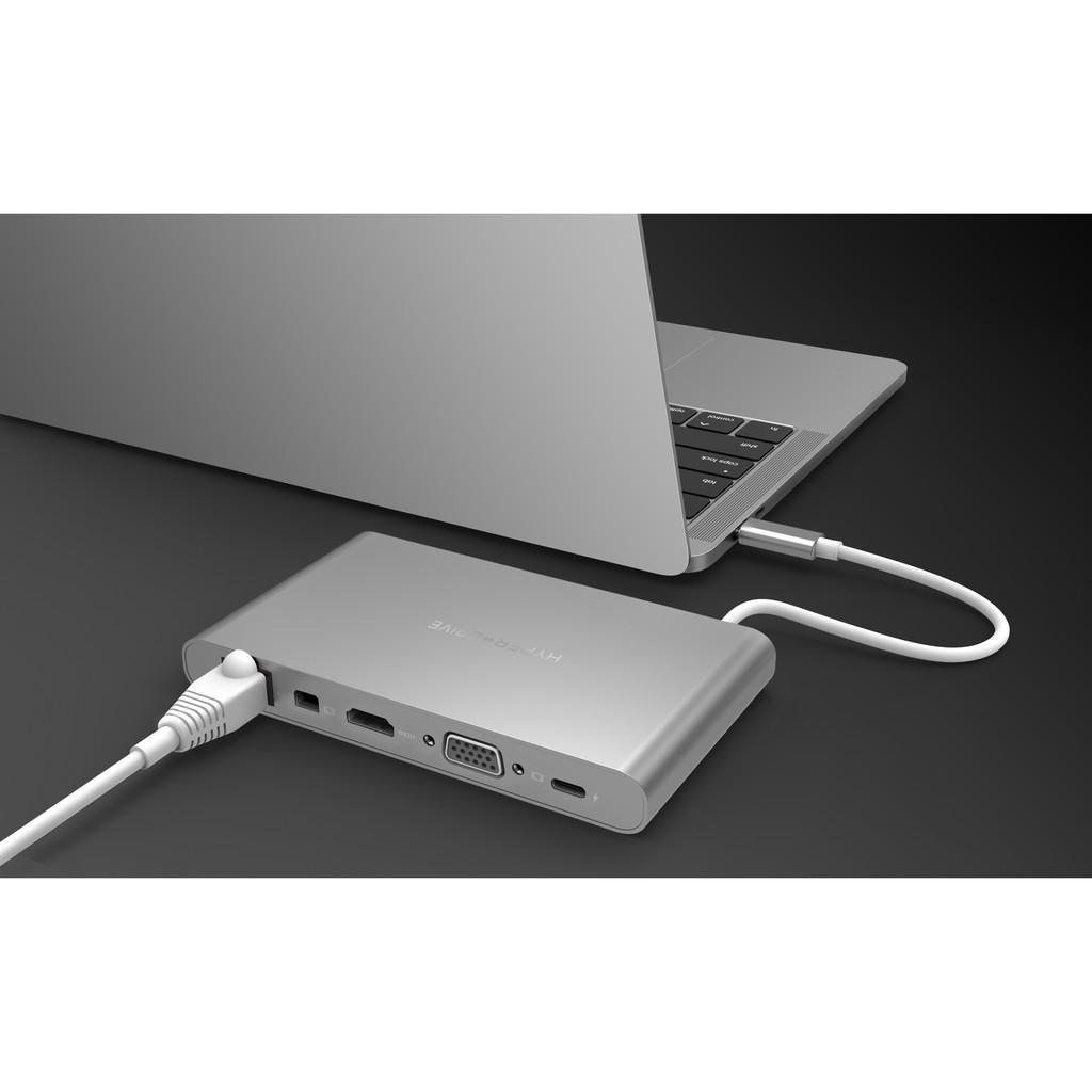 Cổng Chuyển HYPERDRIVE ULTIMATE 11port USB-C HUB For MACBOOK PRO, PC &amp; DEVICES - GN30 - Hàng Chính Hãng