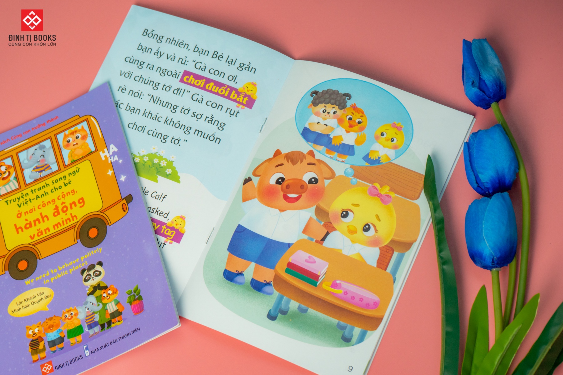 Sách Cùng Con Trưởng Thành - Bộ 10 Cuốn Truyện Tranh Song Ngữ Việt - Anh Cho Bé  – Đinh Tị Books