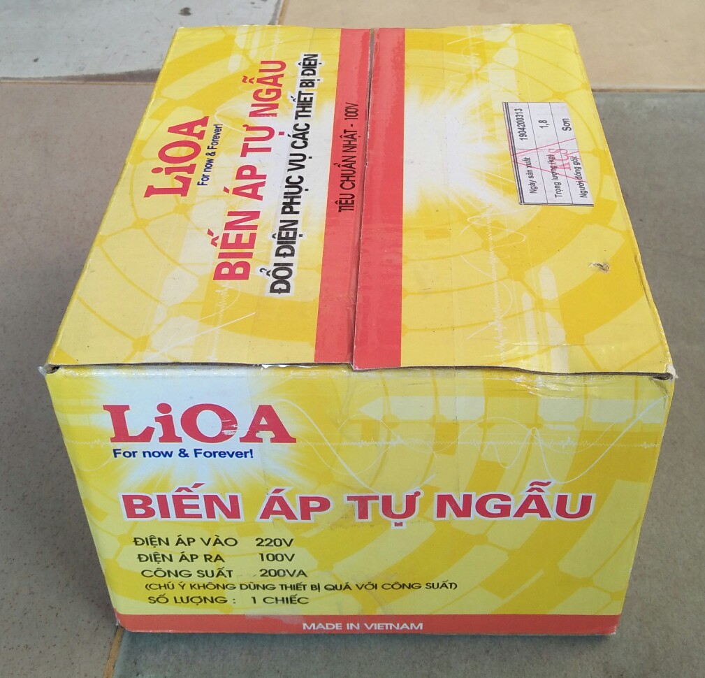 Bộ đổi nguồn 220v sang 100v lioa 200va