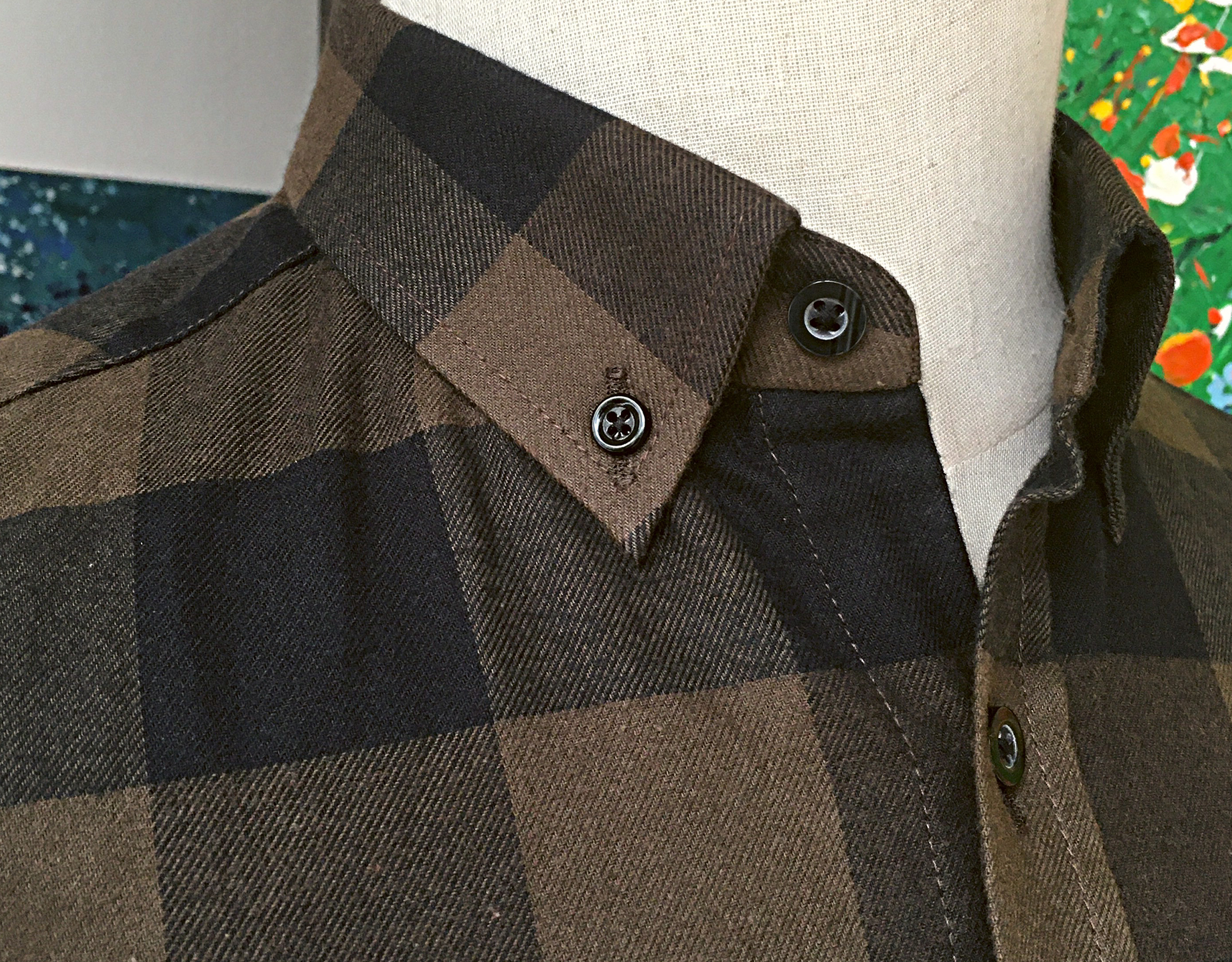 Áo sơ mi Nam Flannel Shirt Ngầu Store, chất cotton dạ 100%, mềm, thấm hút mồ hôi, phóng khoáng