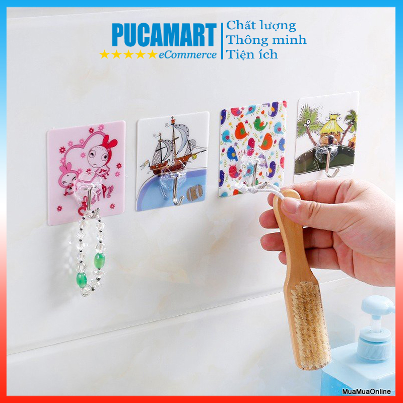 Móc Dán Tường 3D Siêu Chắc Chịu Lực Có Nhiều Hình Ngộ Nghĩnh