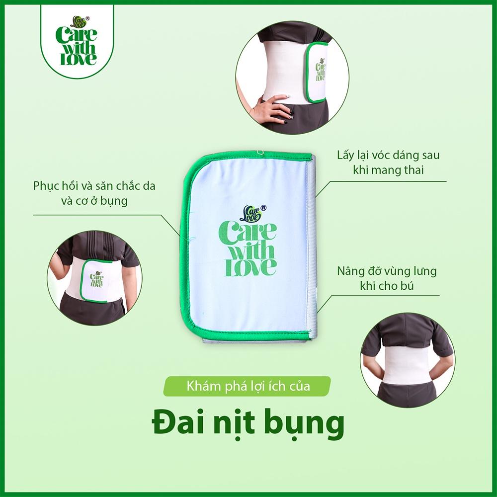 Đai Nịt Bụng Hỗ Trợ Giảm Eo Waist Band Care With Love