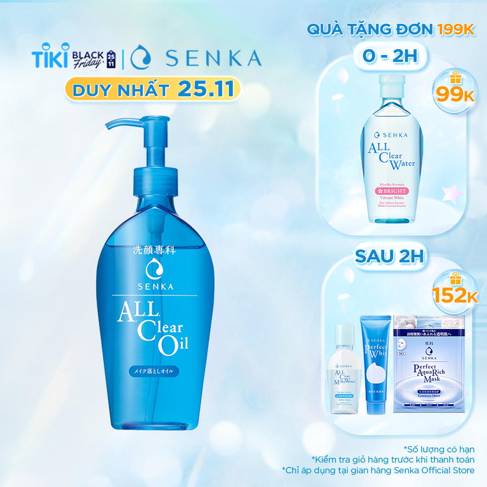 Dầu Tẩy Trang Sạch Sâu Senka All Clear Oil 14847 (230ml)