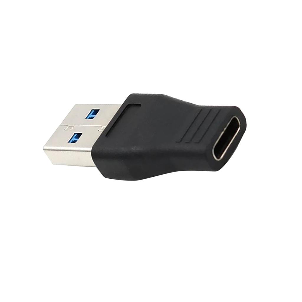 PREMIUM USB MALE TO USB TYPE-C FEMALE PLUG ADAPTER CONVERTER CONNECTORS BLACK