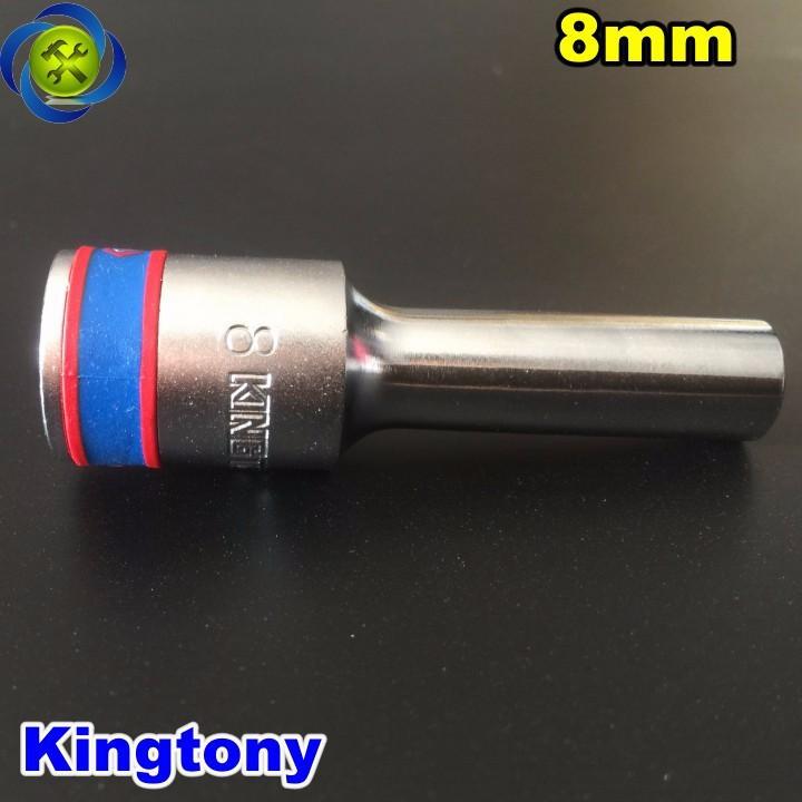 Tuýp 8mm 1/2 Kingtony 423508M loại dài 6 cạnh màu trắng