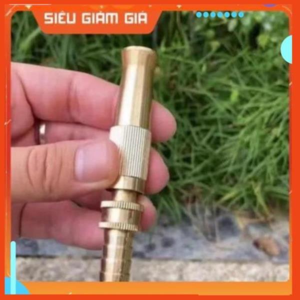 Đầu vòi xịt tăng áp mini Đầu vòi tăng áp đa năng bằng đồng tưới cây rửa xe cực mạnh 206587 tặng đai