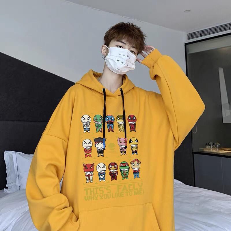 Áo hoodie nỉ unisex form rộng FACLY nam nữ phong cách ulzzang Wind