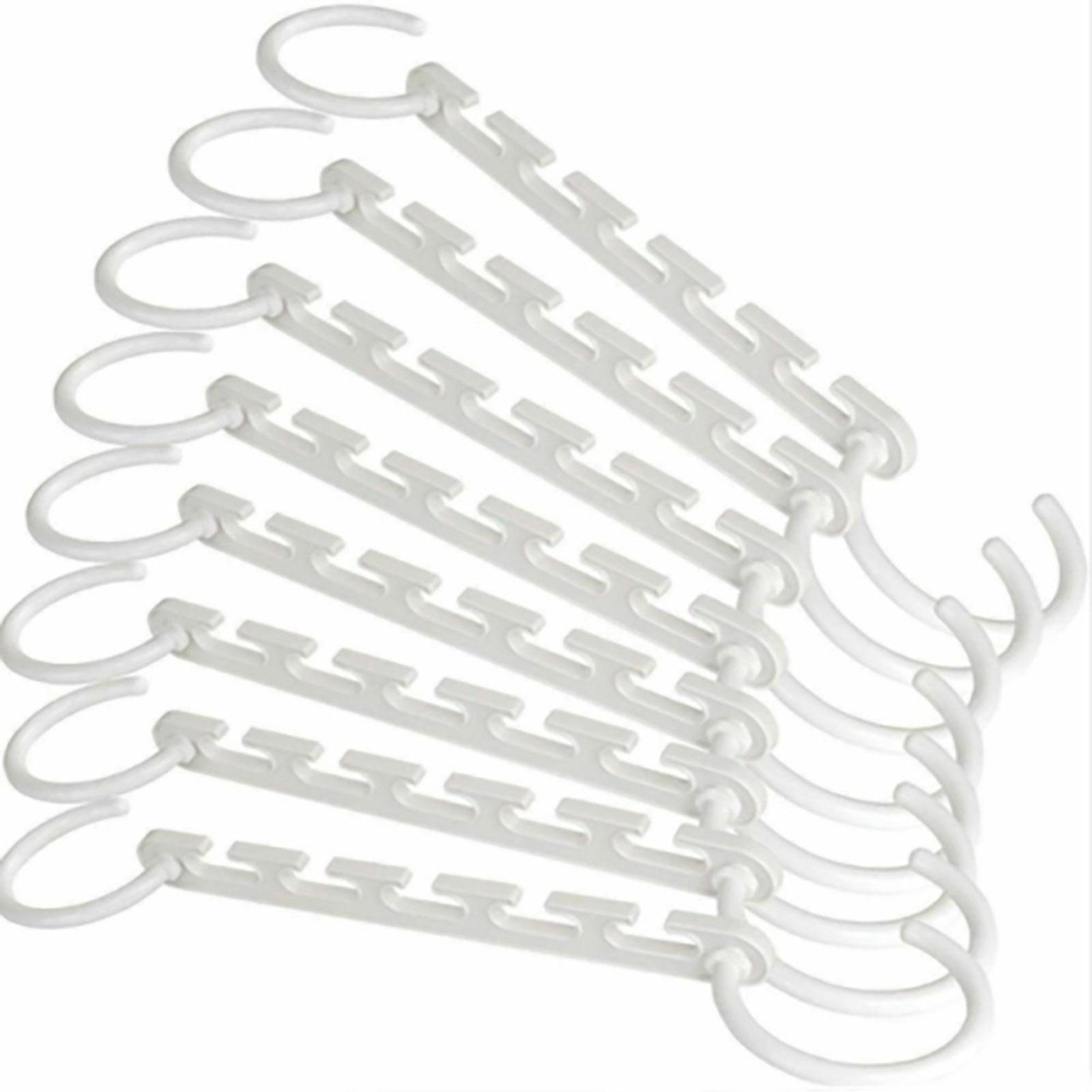 8 Móc treo quần áo bằng nhựa PP chịu lực để đựng được nhiều đồ