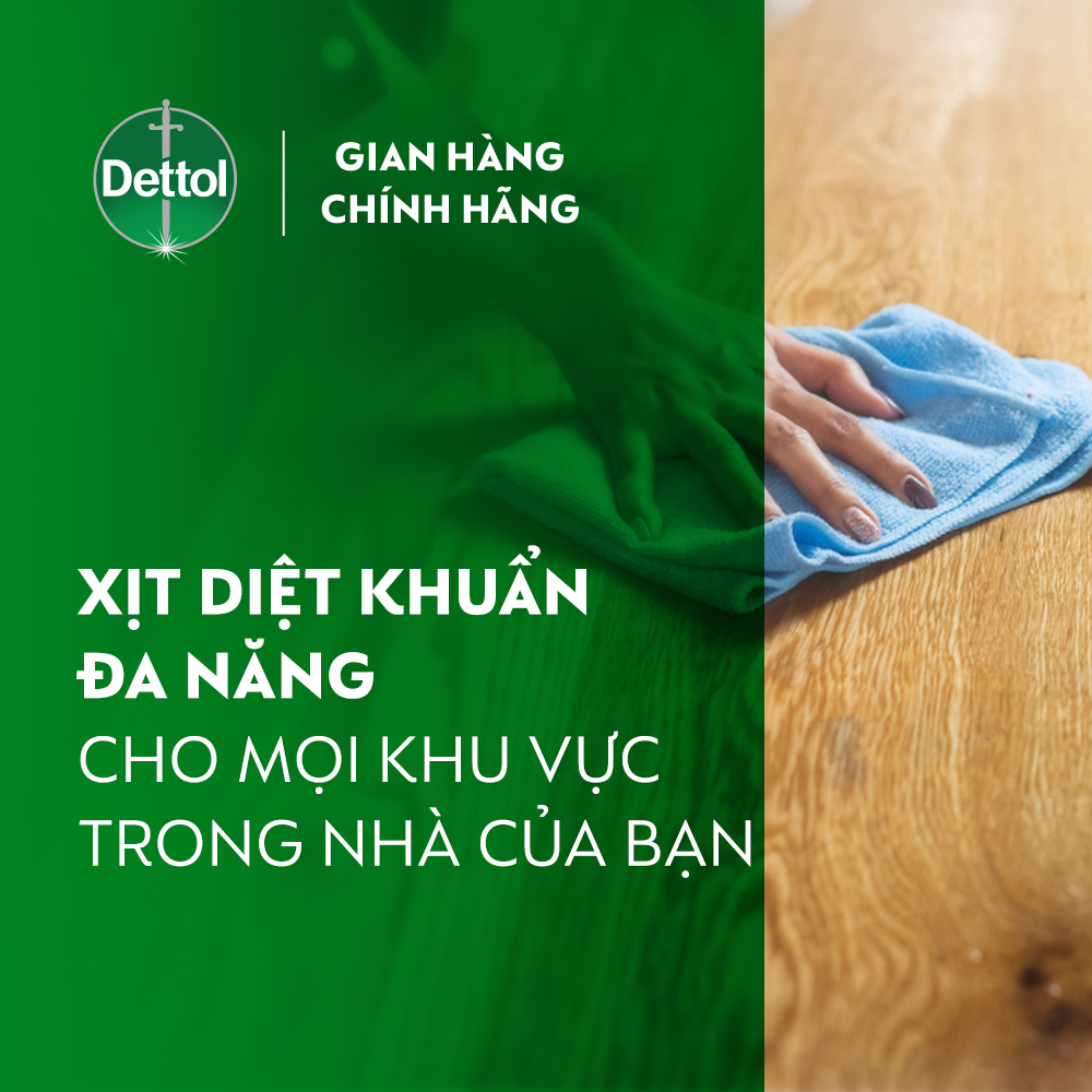 Chai xịt vệ sinh bề mặt kháng khuẩn Dettol 500ml
