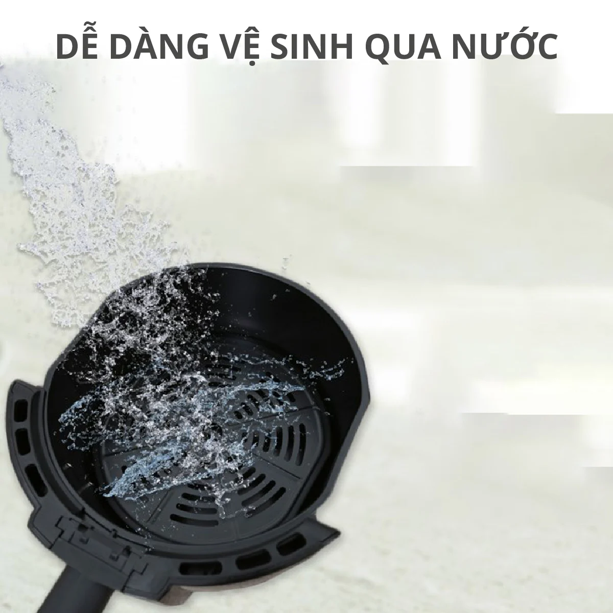 Nồi chiên không dầu Mishio MK01 dung tích thực 3.8L dung tích tổng 5L bảo hành 24 tháng