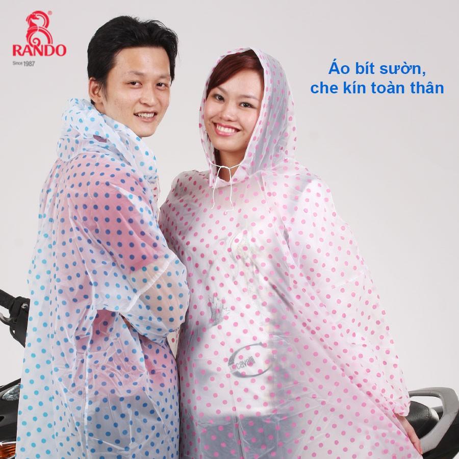 ÁO MƯA TRONG MÀU ĐA DỤNG CHẤM BI - SET 5 CÁI