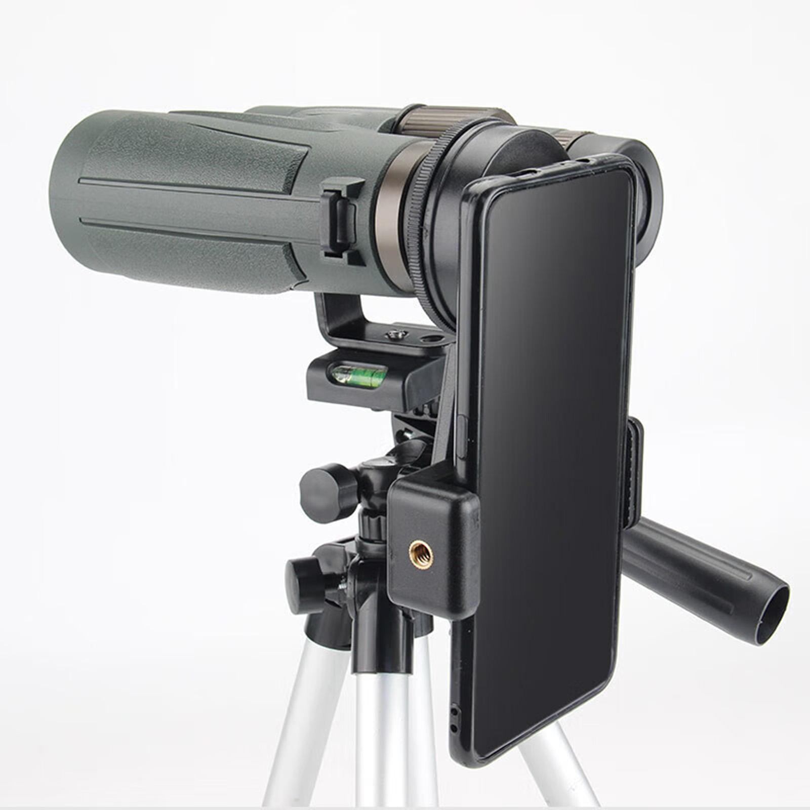 Universal Smartphone Telescope Phone Adapter Mount Quick Aligned Bracket Clip Mount Photography Adapter for Binoculars Telescope