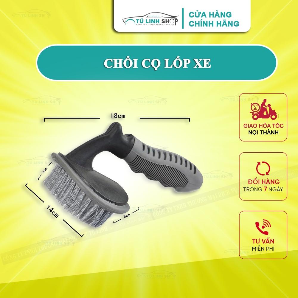 Chổi cọ lốp xe ô tô, tay cầm chắc chắn, vệ sinh dễ dàng mọi khe kẽ