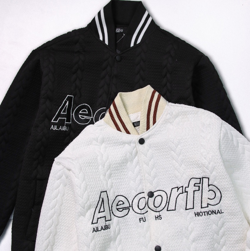 Áo khoác bomber nam nữ cotton xốp thêu logo phối viền thời trang