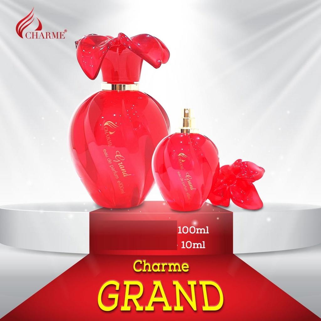 Nước hoa nữ cao cấp, Charme Grand, lưu hương lâu, hương hoa cỏ nhẹ nhàng, nữ tính, 100ml