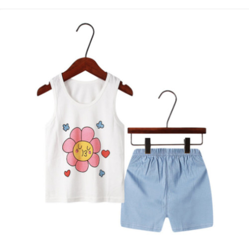 Bộ quần áo trẻ em ba lỗ mùa hè ,đồ bộ bé gái, bé trai bộ quần áo thun cho bé chất cotton