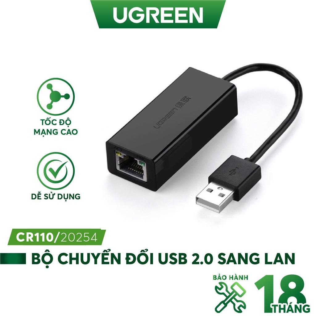 Bộ chuyển đổi USB 3.0 sang LAN 10/100/1000 Mbps UGREEN hàng chính hãng