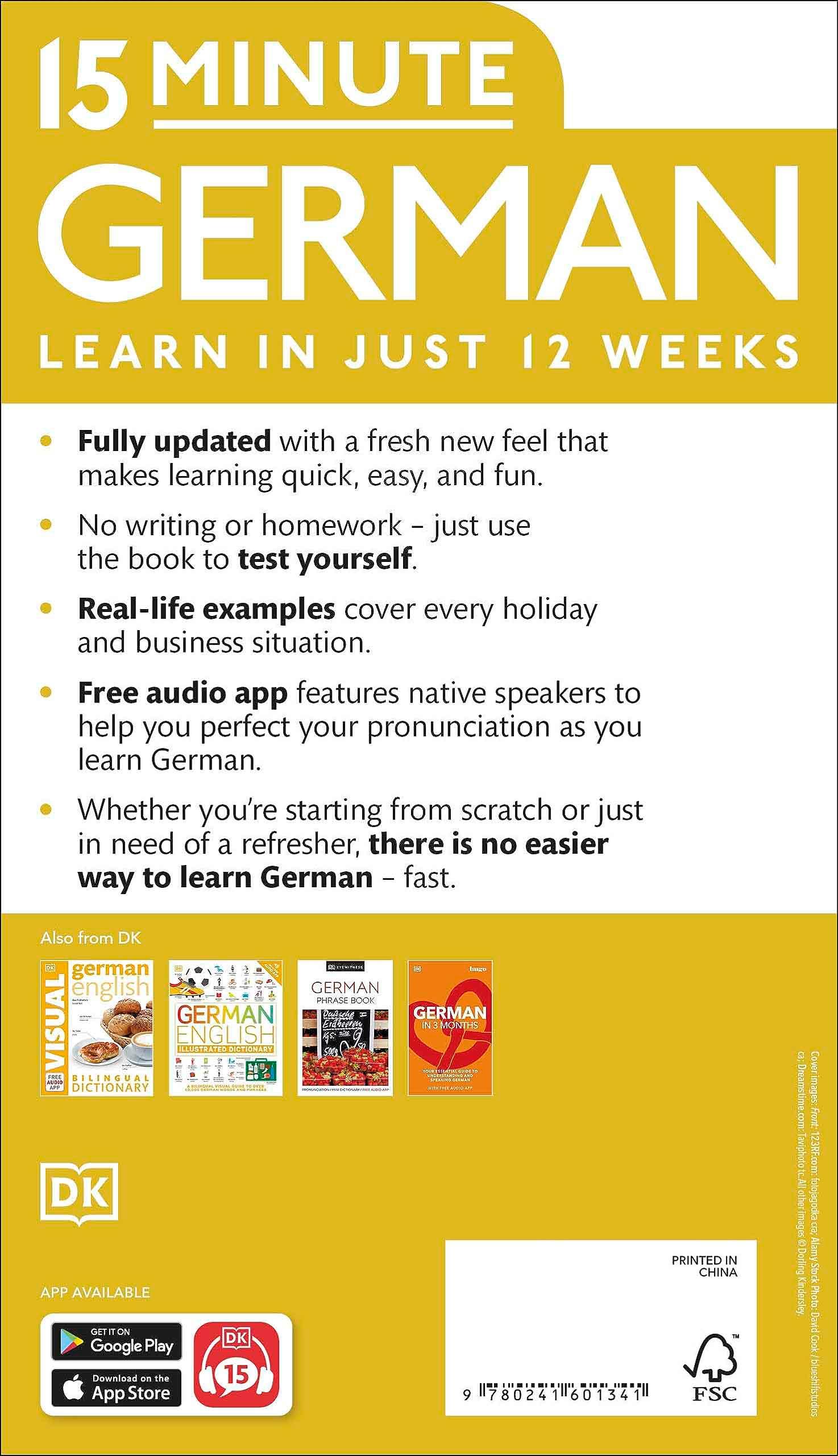 Sách ngoại văn: 15 Minute German - Learn In Just 12 Weeks