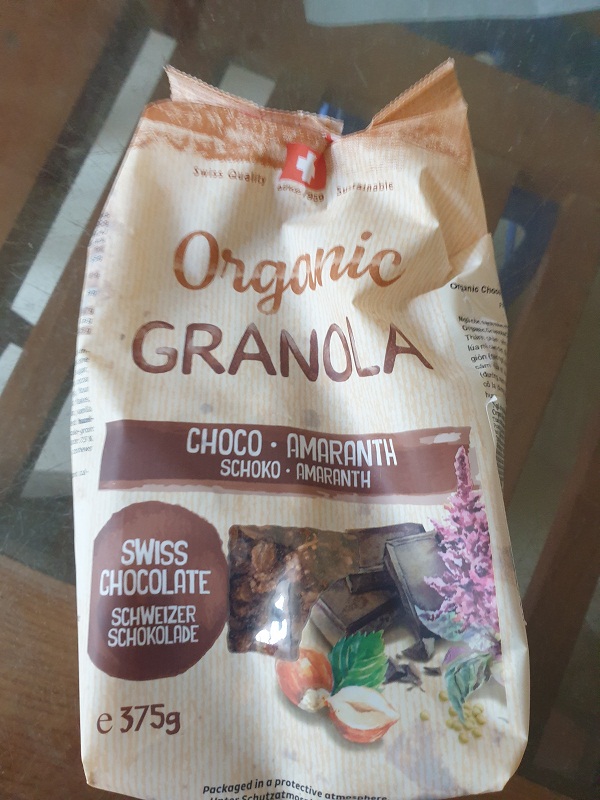 Ngũ cốc sạch hỗn hợp vị sô cô la và dền hạt Organic Granola Choco - Amaranth Familia 375g