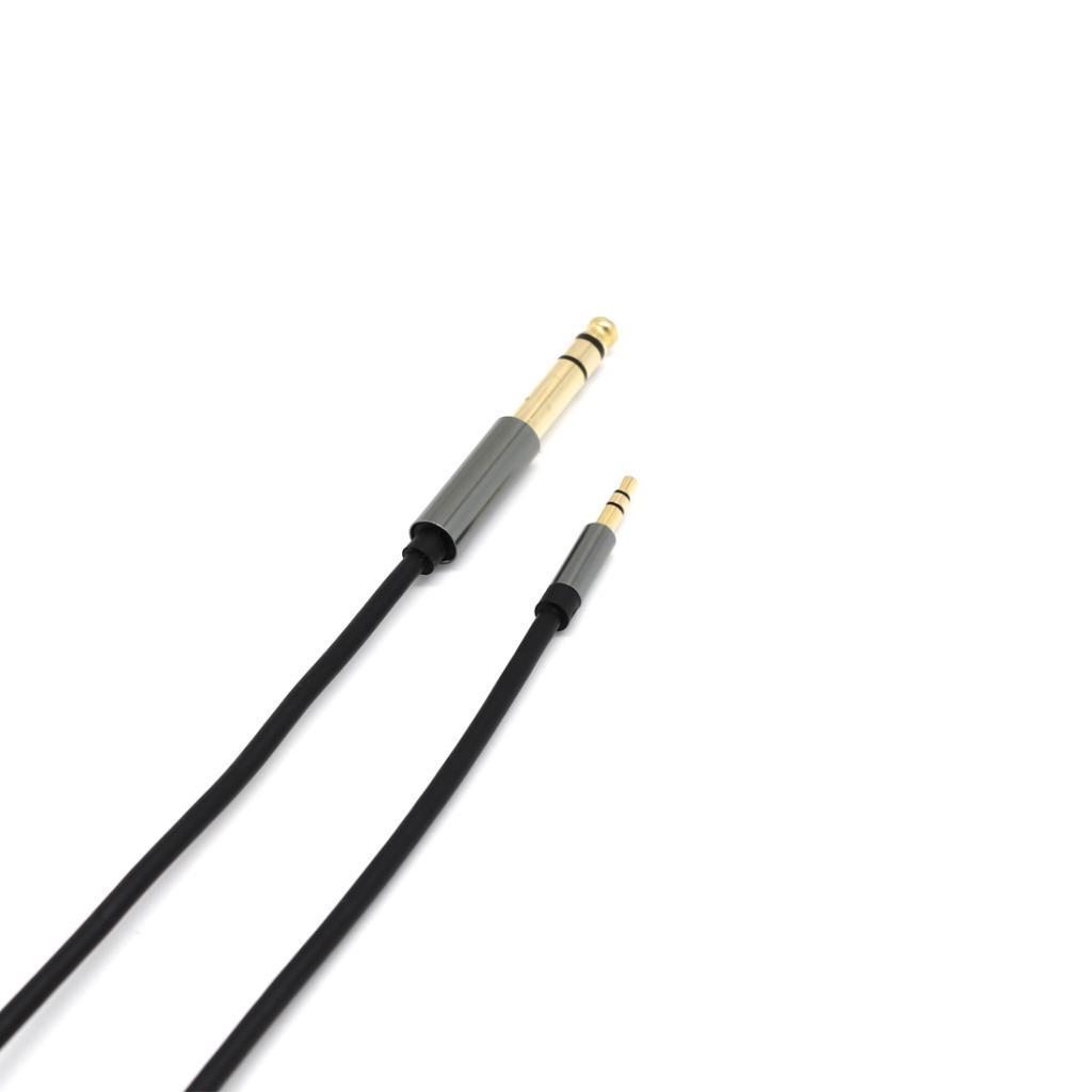 3.5mm 1/8" Male to 6.35mm 1/4" Male TRS Stereo Audio Cable