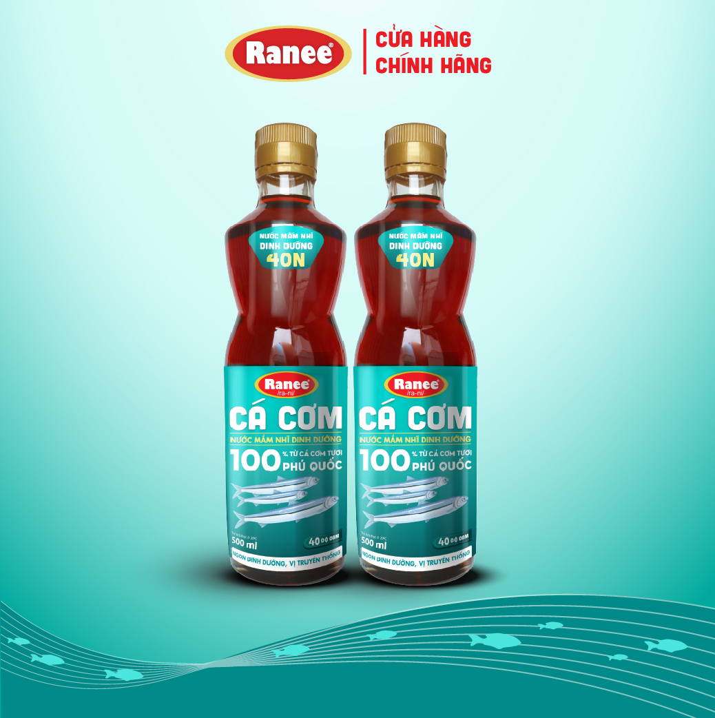 Combo 2 Nước mắm nhĩ dinh dưỡng Ranee cá cơm 40N 500ml