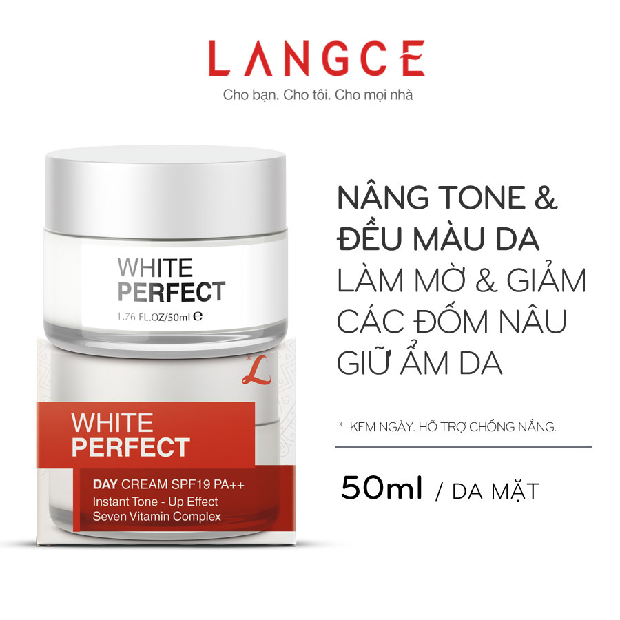 BỘ KEM COLLAGEN SKIN WHITE DƯỠNG TRẮNG DA NGÀY+ĐÊM 2x50ml LANGCE