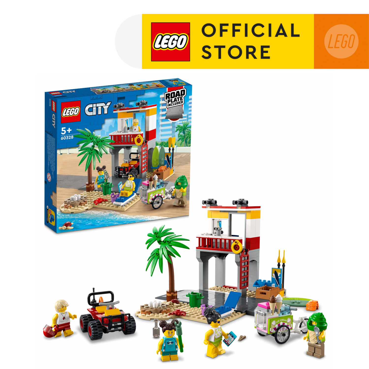 LEGO City 60328 Trạm cứu hộ biển (211 chi tiết)