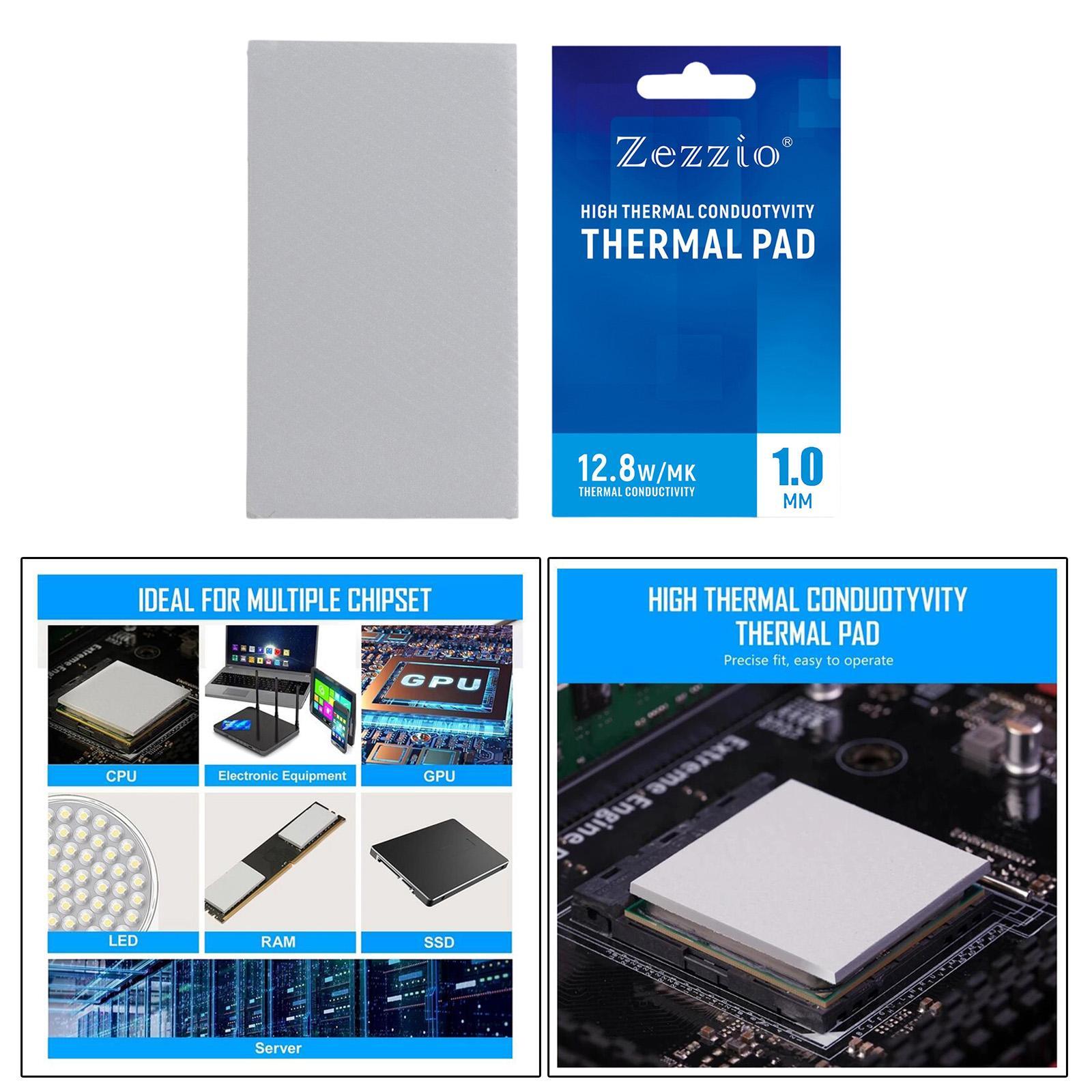 Pack of 2 Thermal Pads 85x45mm Thickness 1/2mm Simple for PC Laptop Heatsink